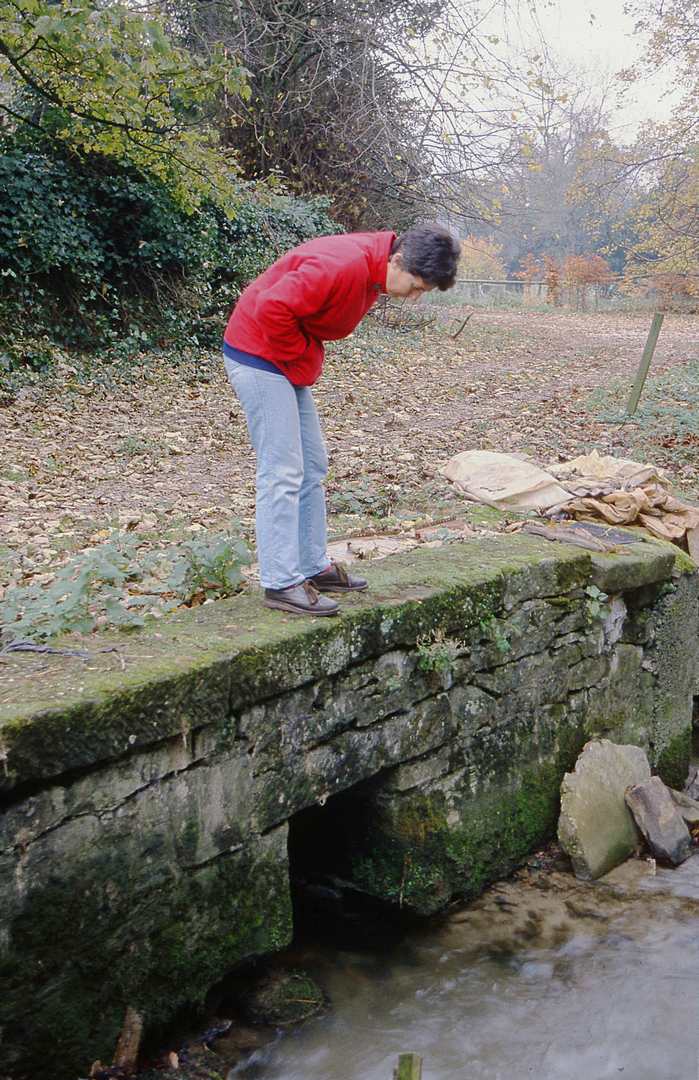 Tail of Moorwood Sough Stoney Middleton Nov 1989
